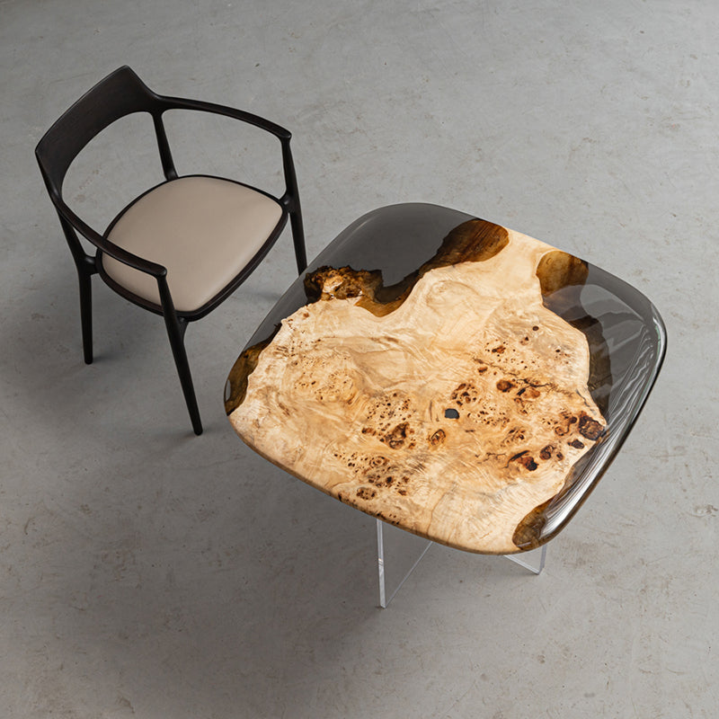 Solid poplar river low table top