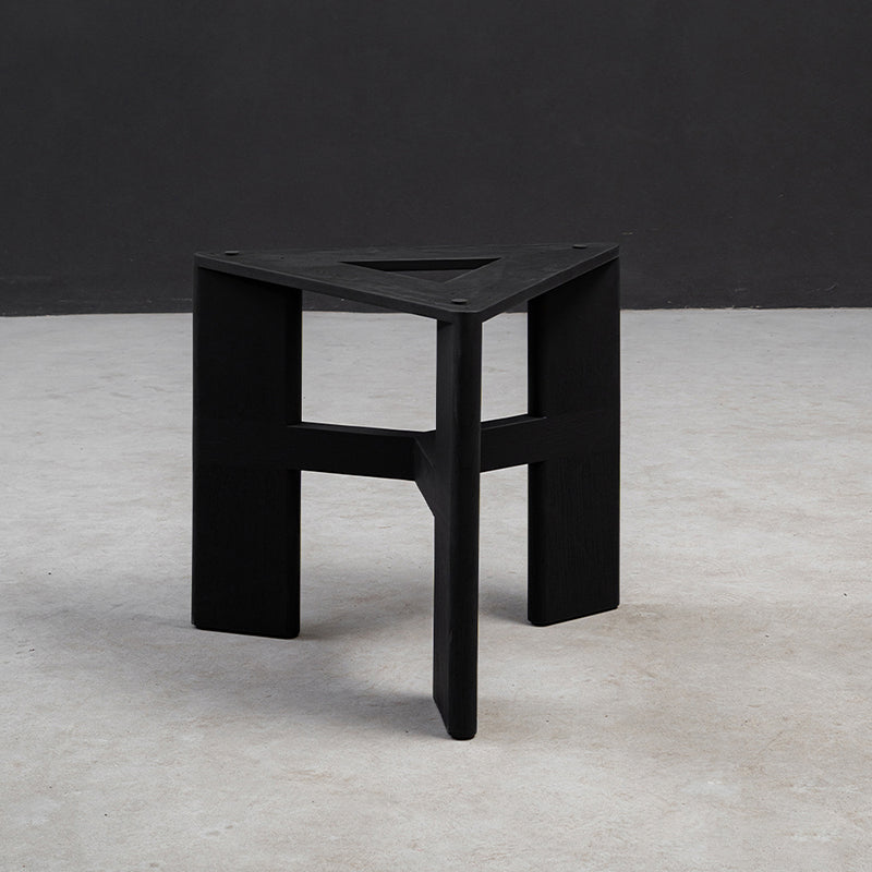 Wooden triangular design table legs