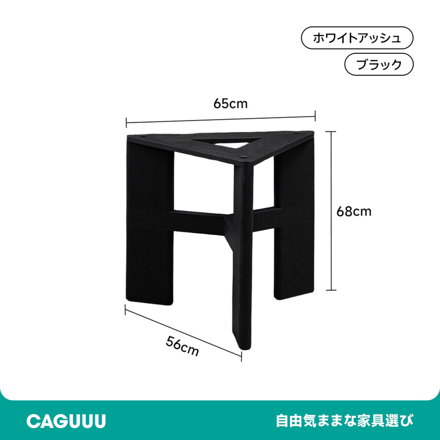 Wooden triangular design table legs