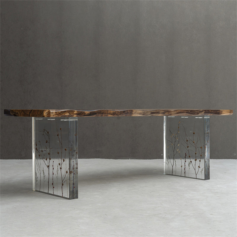 Dried Flower Clear Table Legs