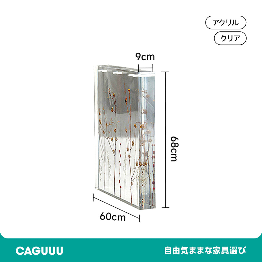 Dried Flower Clear Table Legs