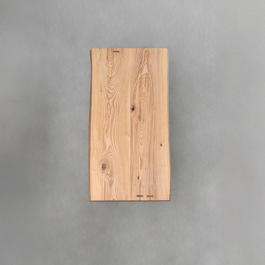 Large table top made of solid white ash