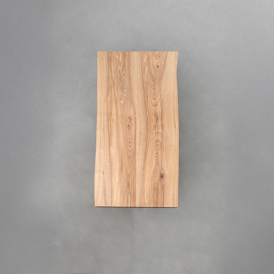 Large table top made of solid white ash