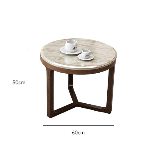 Marble Scandinavian style round table