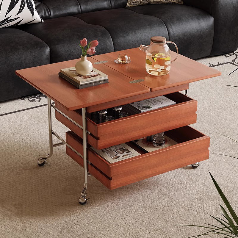 Double drawer tea table