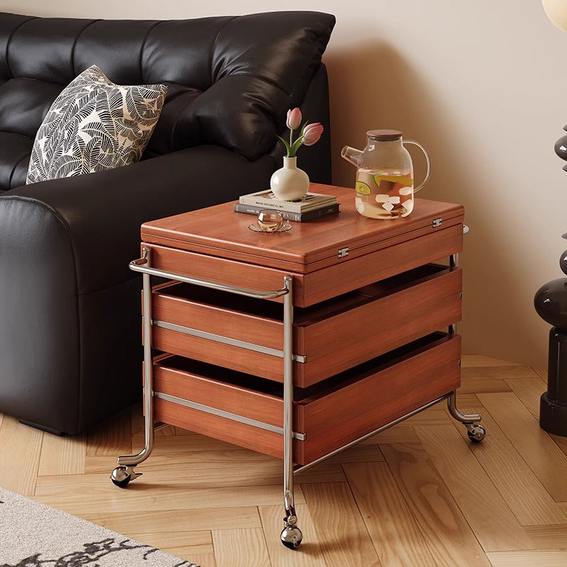 Double drawer tea table