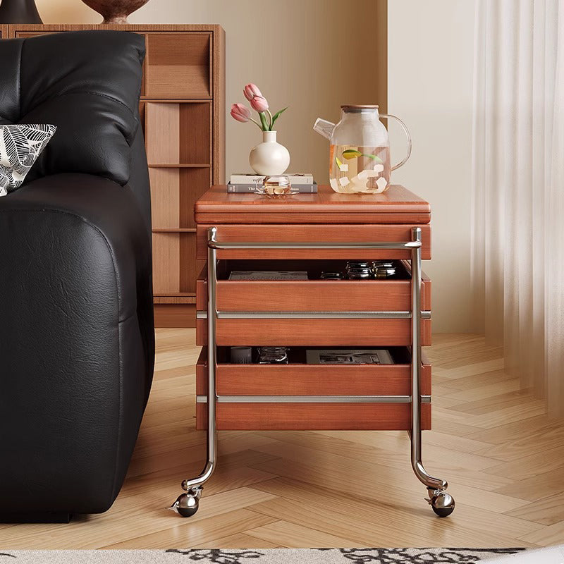 Double drawer tea table