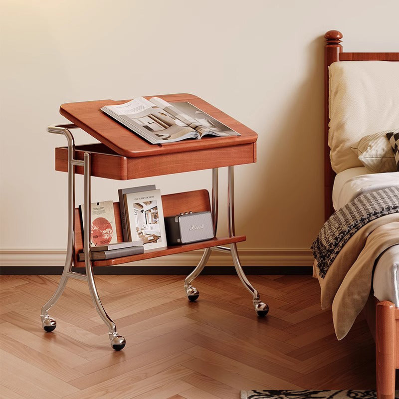 Movable compact tea table