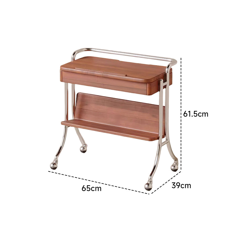 Movable compact tea table