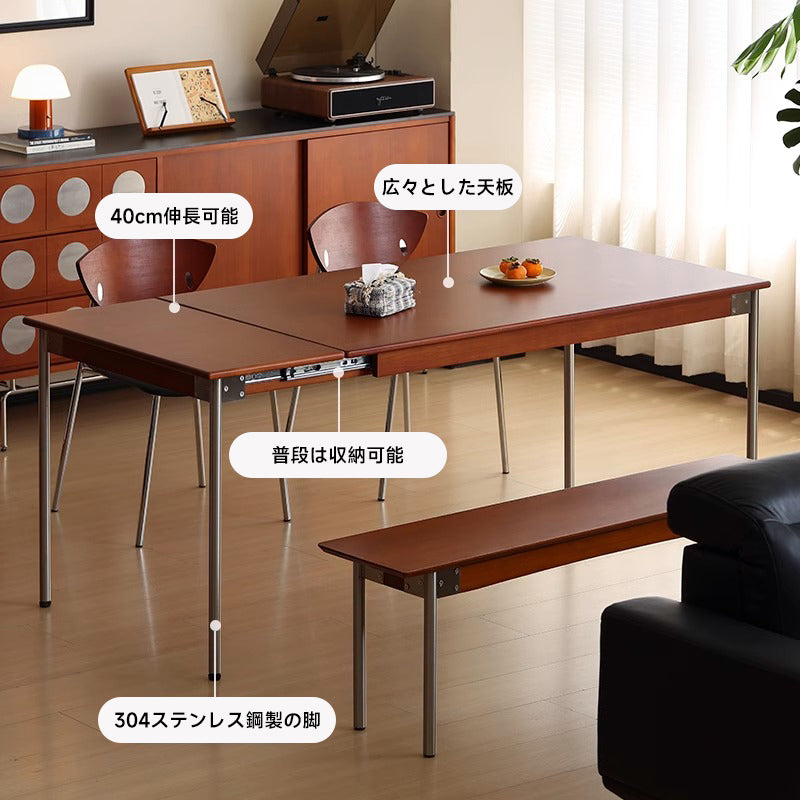 Boxwood extendable dining table