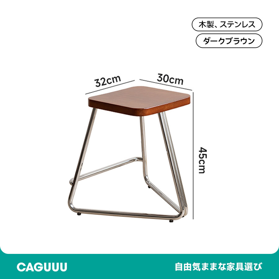 Boxwood mixed material triangular stool