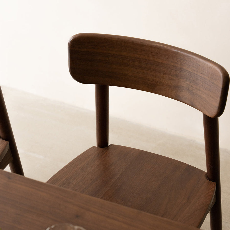 Walnut Classic Wood Dining Chair