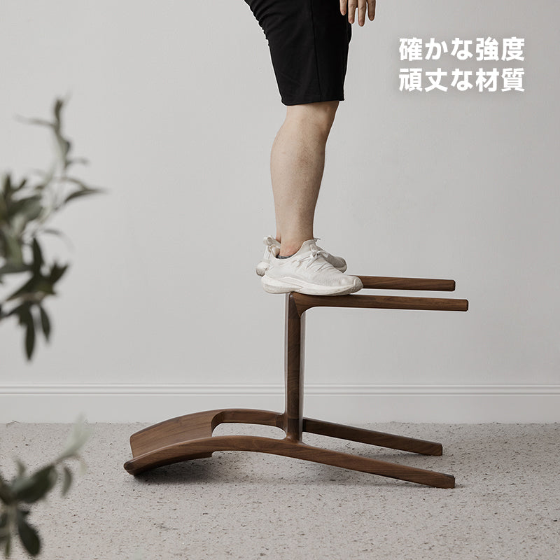 ウォールナット材 北欧風木製チェア