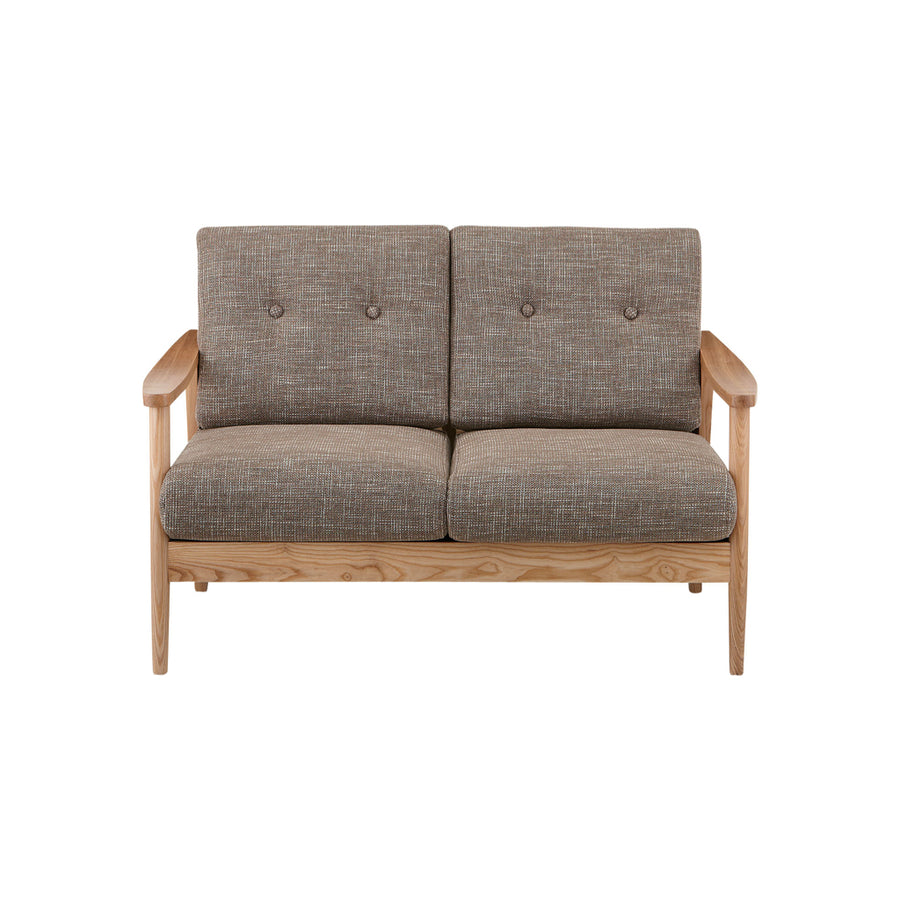 バッスム 2人掛 ブラウン