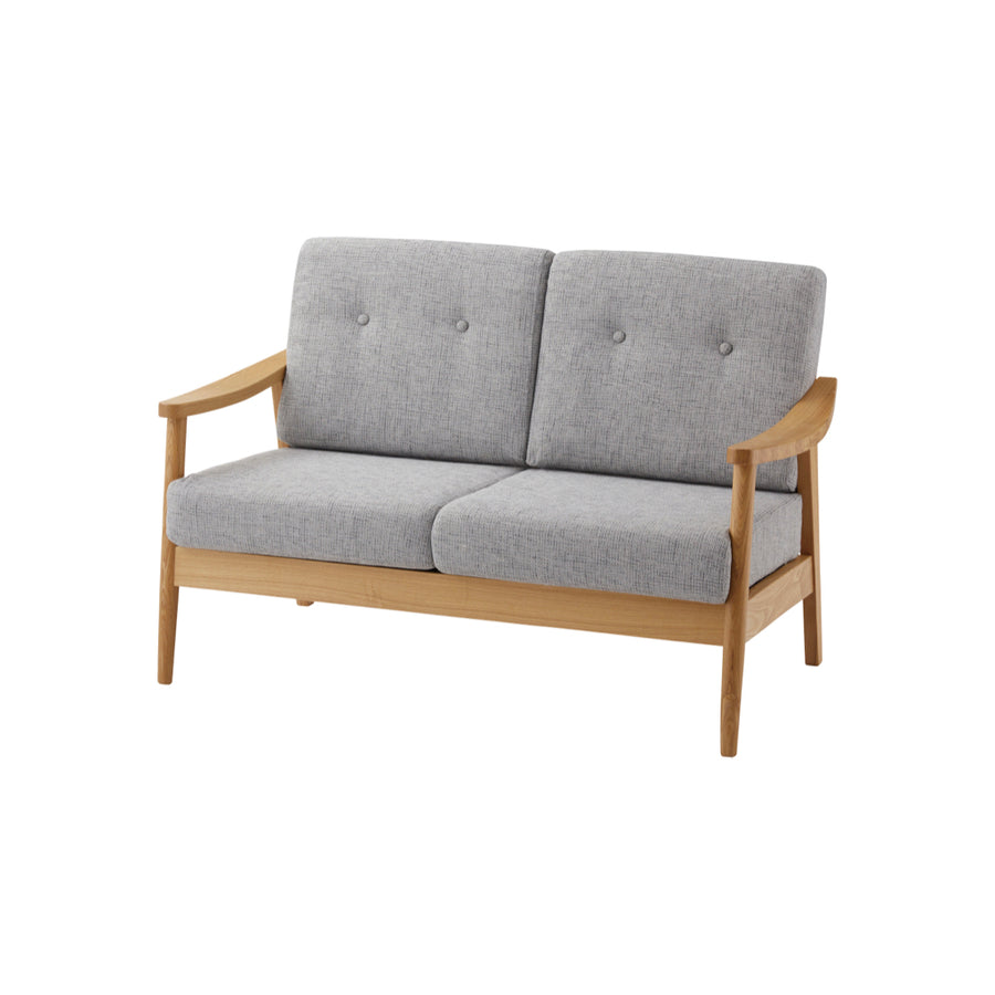 バッスム2人掛 グレー