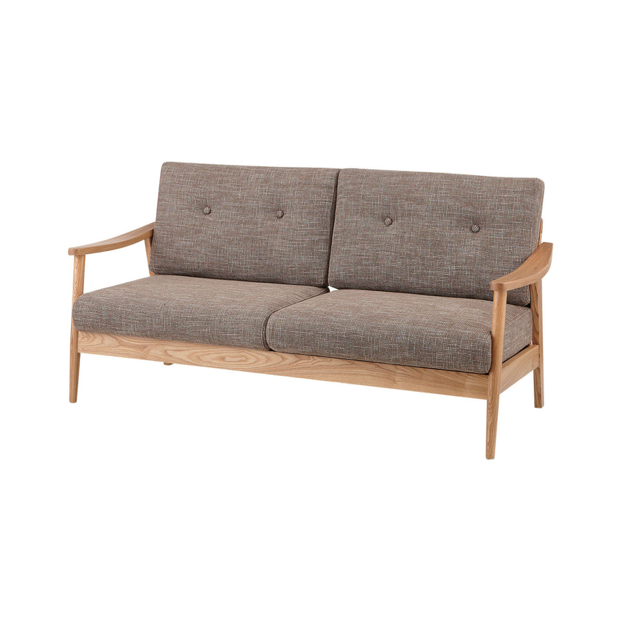 バッスム 3人掛 ブラウン