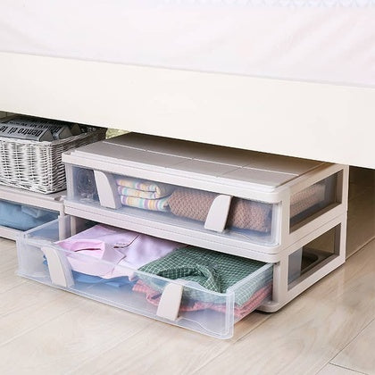 Plastic Storage Case, Simple, White