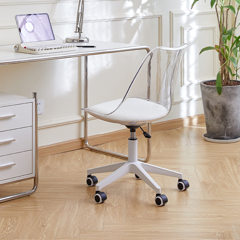 Swivel clear office chair