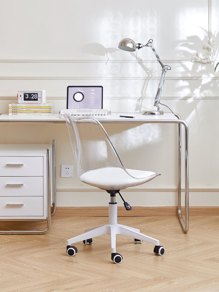 Swivel clear office chair