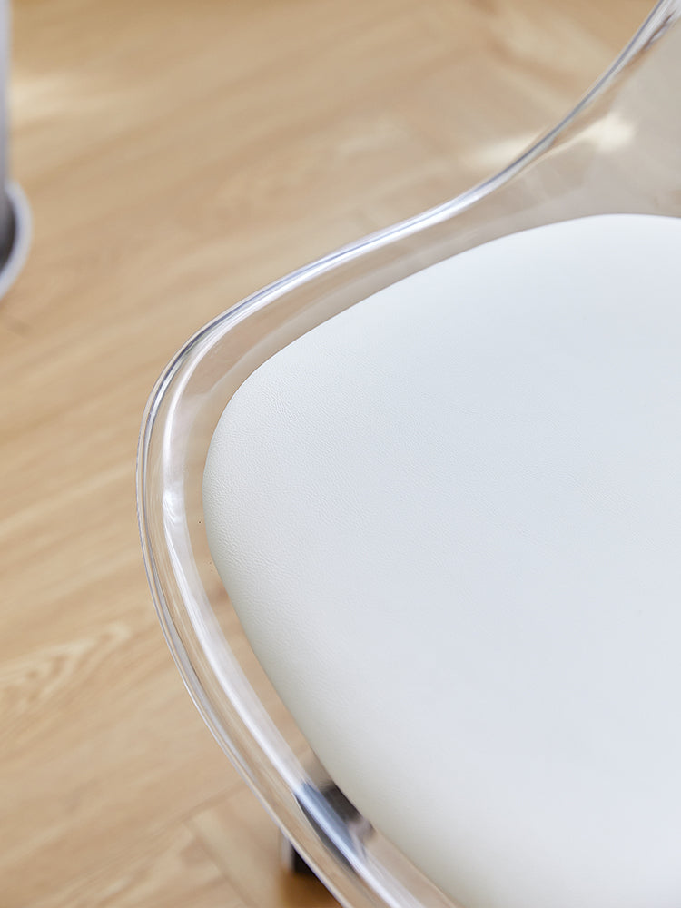 Swivel clear office chair