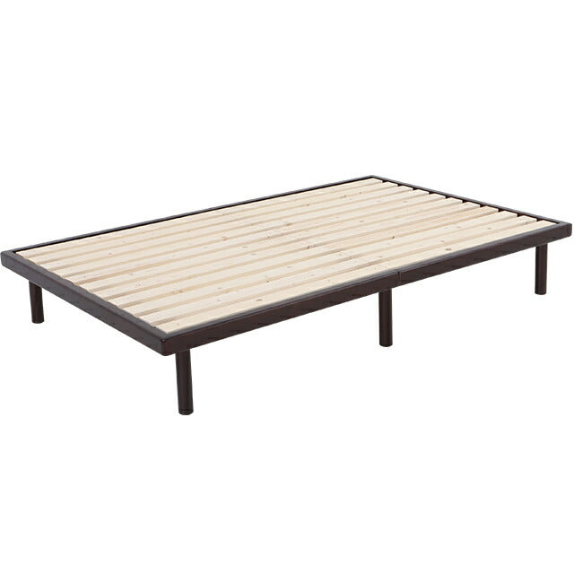 Slatted bed with premium mattress, semi-double