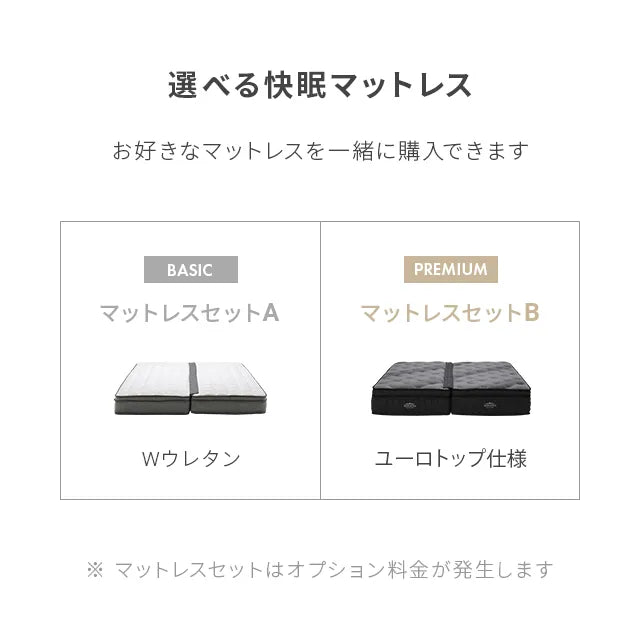 収納付きベッド USB+コンセント クイーン