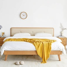 Slatted bed, wooden, Nordic bed frame, low type [D]