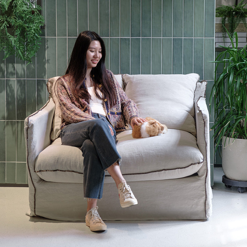 Sofa with cushions