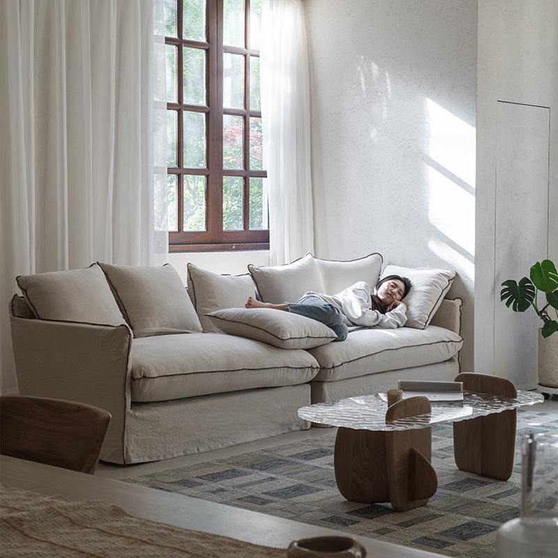Sofa with cushions