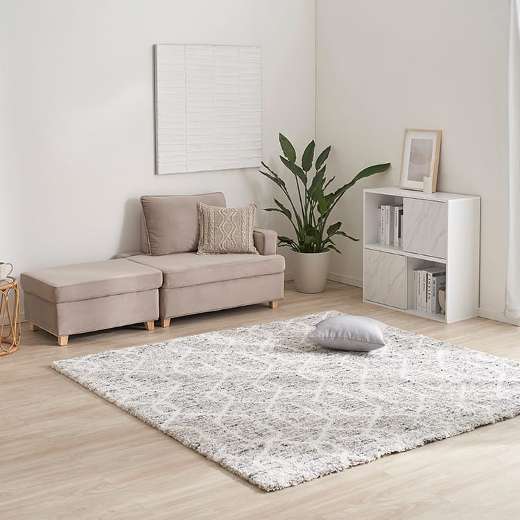 Mサイズ 正方形ラグ ウィルトン織 ベルギー産