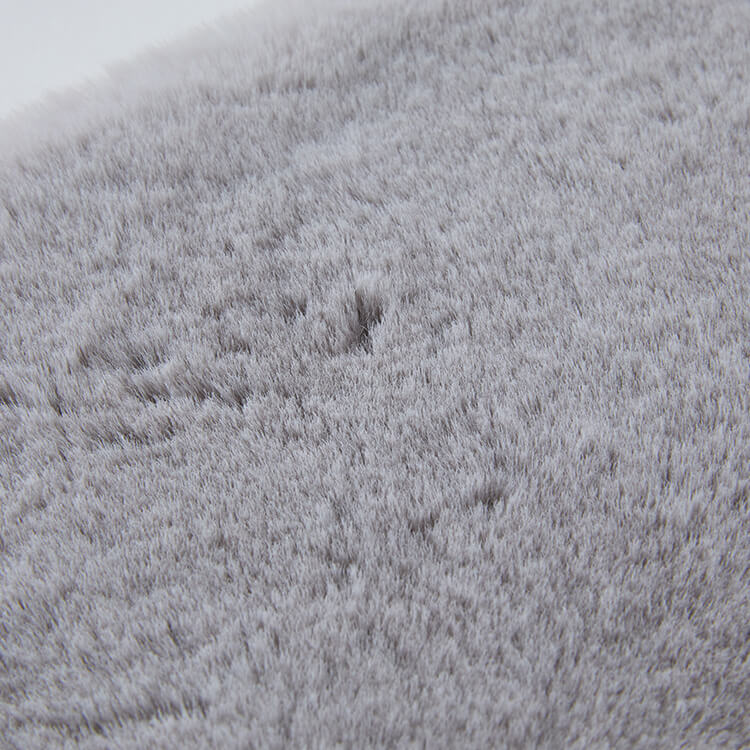 Sサイズ ラグ ラグマット カーペット シャギーラグ フェイクラビットファー 絨毯 長方形 滑り止め付き