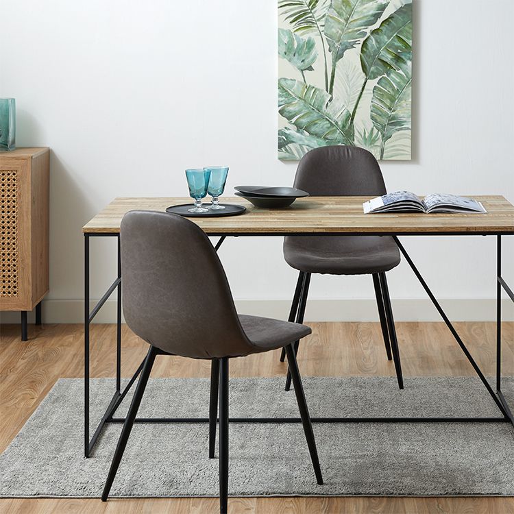 ダイニングテーブル 大理石柄 単品 インテリア スチール [幅140]