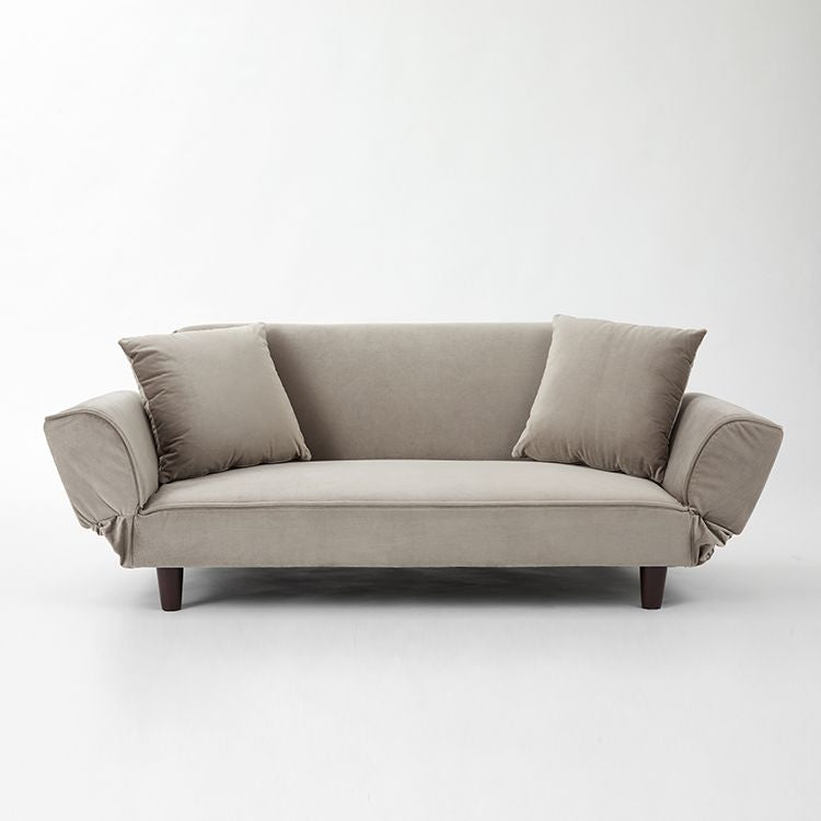 ベルベット調 2人掛けコンパクトソファ