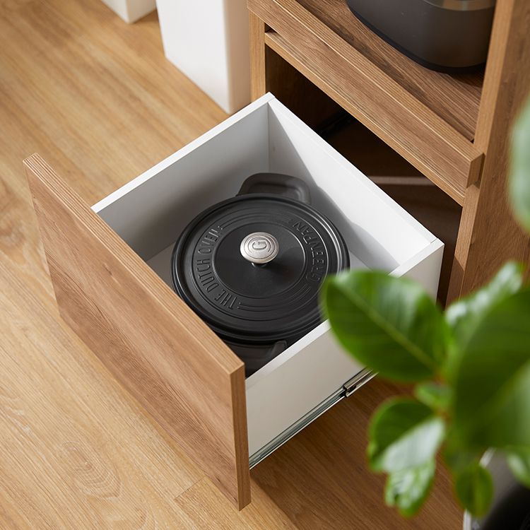 ゴミ箱収納付き食器棚