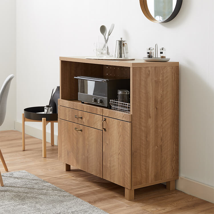Dish cupboard, kitchen board, kitchen storage, kitchen cabinet, microwave stand, slide rack, kitchen storage