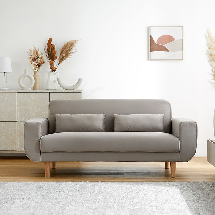 Velvet two-seater sofa