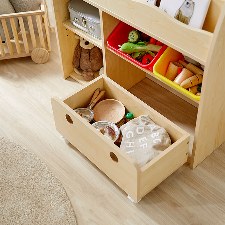 子供用絵本棚(タイプA.B)カラフルデザインで魅せるディスプレイラック