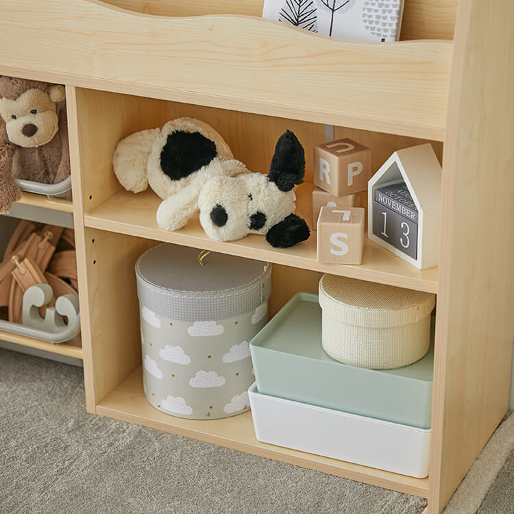 子供用絵本棚(タイプA.B)カラフルデザインで魅せるディスプレイラック