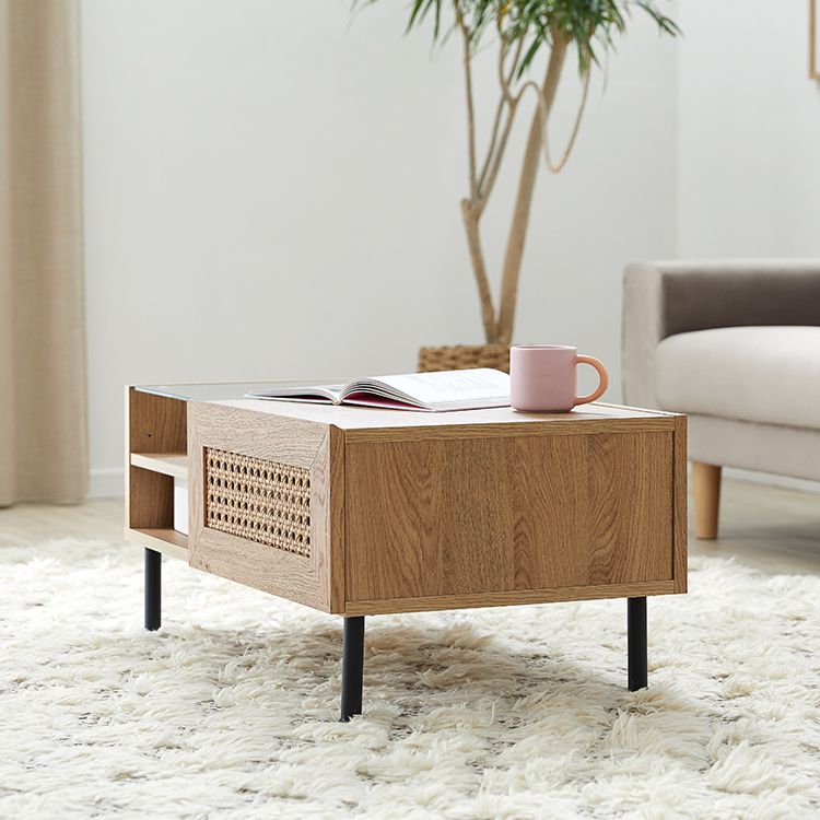 Rattan style center table