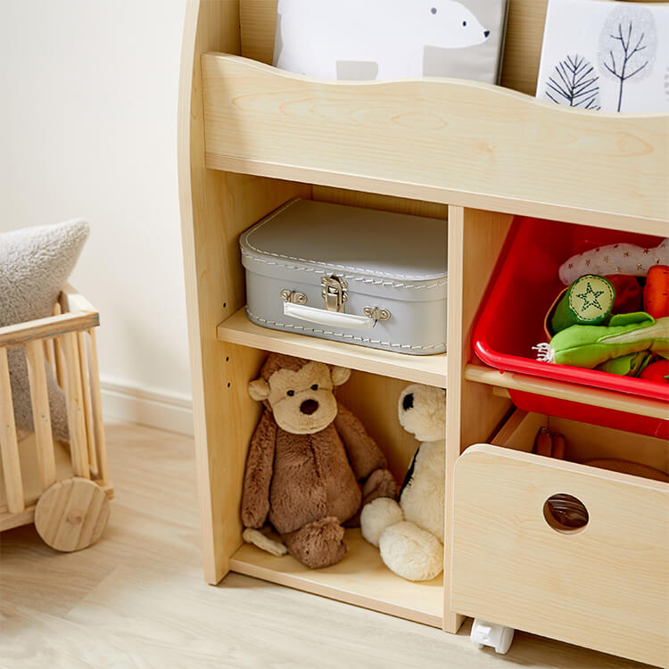 子供用絵本棚(タイプA.B)カラフルデザインで魅せるディスプレイラック