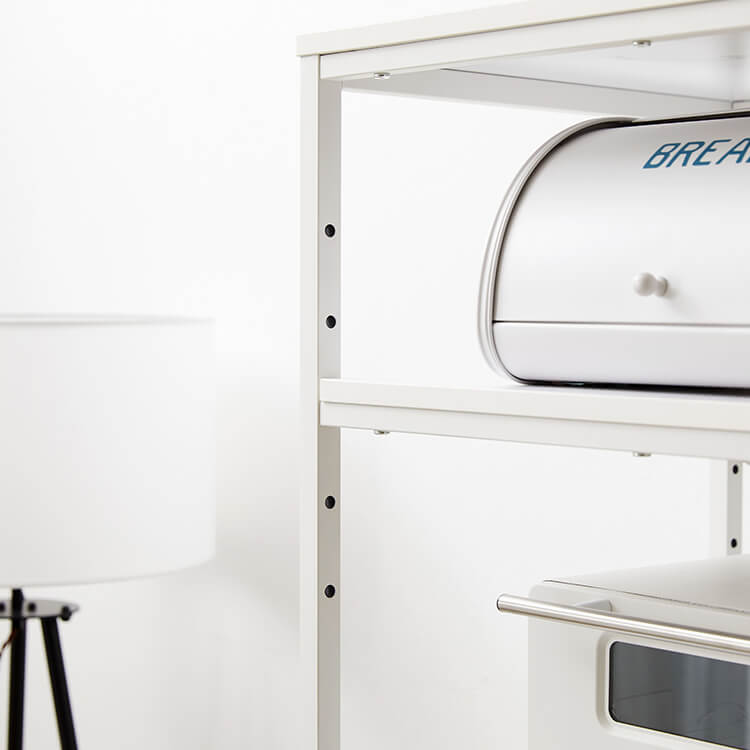 レンジ台 キッチン収納 大理石柄 スチール