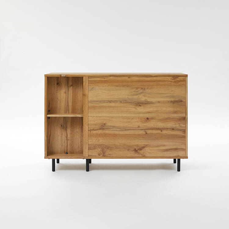 Wood grain chest cabinet