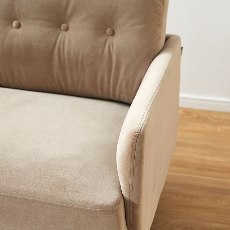 Velvet two-seater sofa