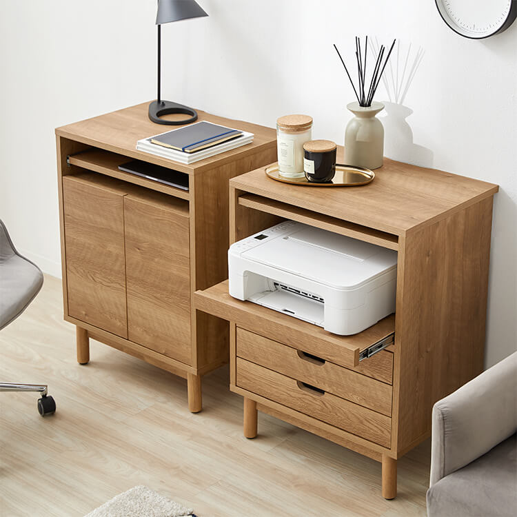 Sideboard Cabinet Wooden Storage Shelf Chest Living Room Storage Display Rack Made in Japan