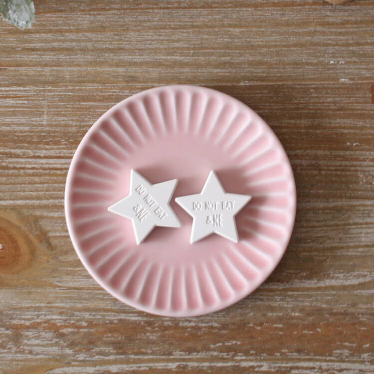 Diatomaceous Earth Aroma Stone with Plate - Star