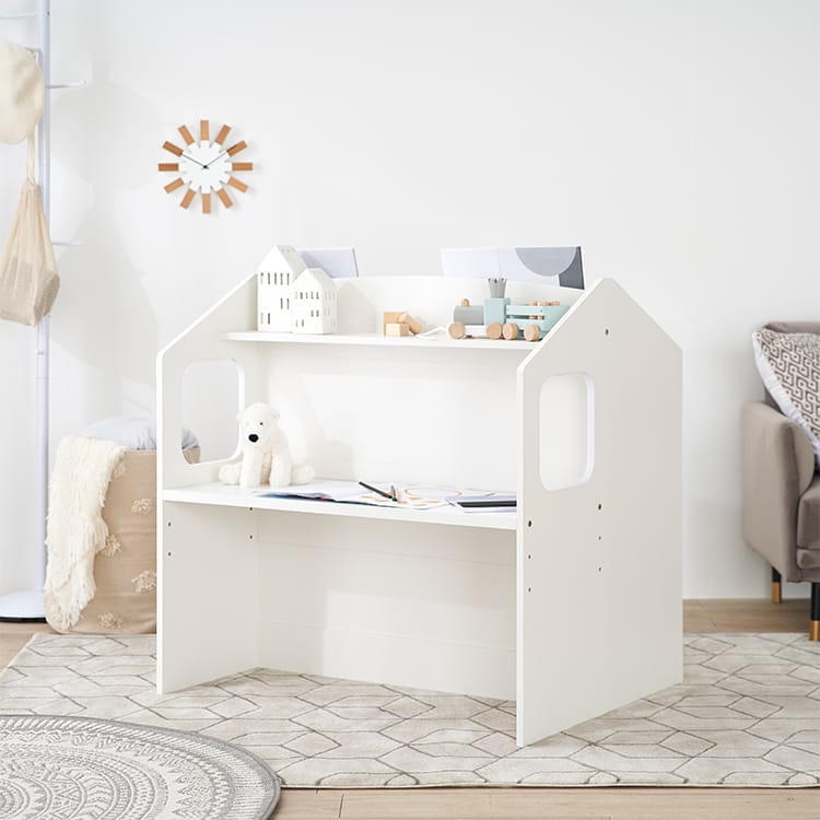 Picture book shelf Storage rack Kids desk Wooden Living room storage Kids room