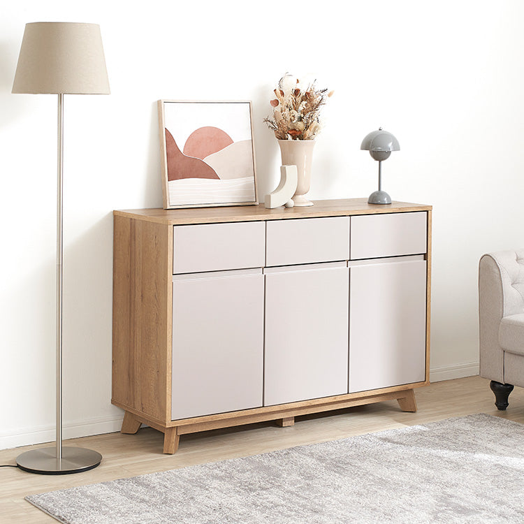 Storage shelf, chest, cabinet, sideboard, living board, low board, wood grain, large capacity