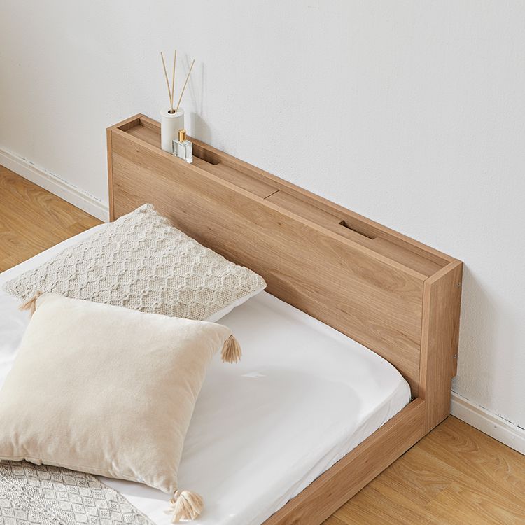 Bed frame (single item or mattress set) Headboard bed Wooden bed [S]