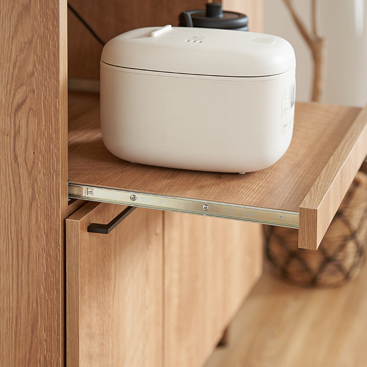 Wooden kitchen counter