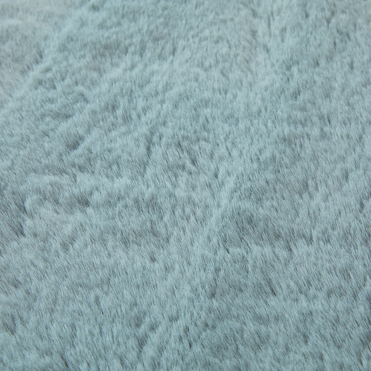 Sサイズ ラグ ラグマット カーペット シャギーラグ フェイクラビットファー 絨毯 長方形 滑り止め付き